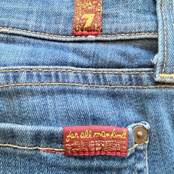 7 For All Mankind The Skinny Jeans Women’s Size 29 Medium Wash - Picture 7 of 10